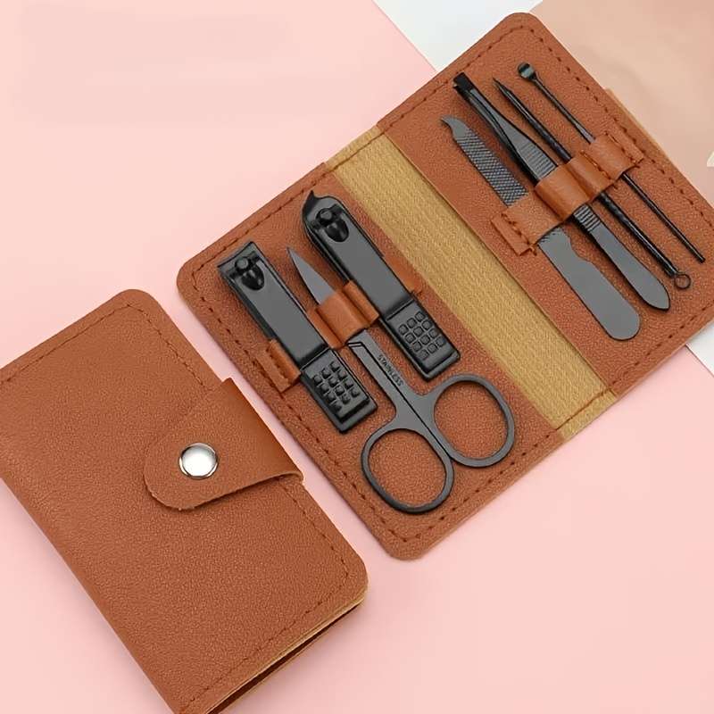 7pcs set Professional Stainless Steel Nail Clipper Set High Carbon Steel Blade Modern Style