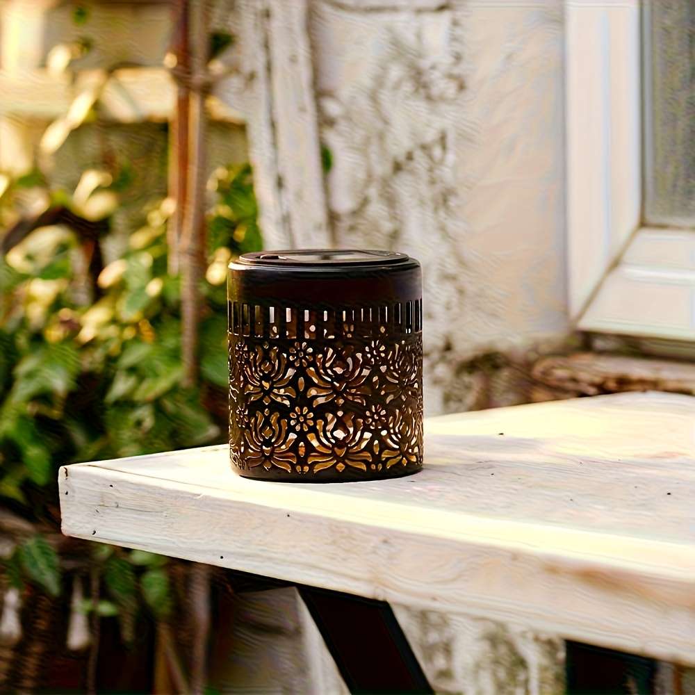 Solar Emergency Lights Color 2 Pieces Mandala Wall Lamps
