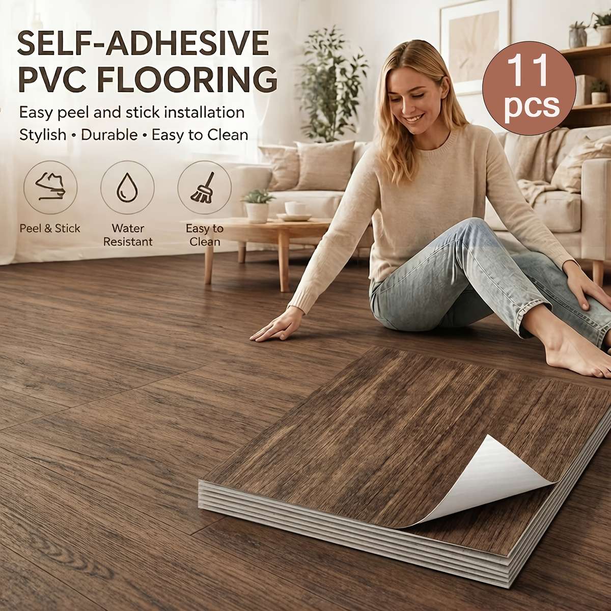 Self Adhesive Floor Stickers Gybdm26 30.5Cm*30.5Cm 11Pieces