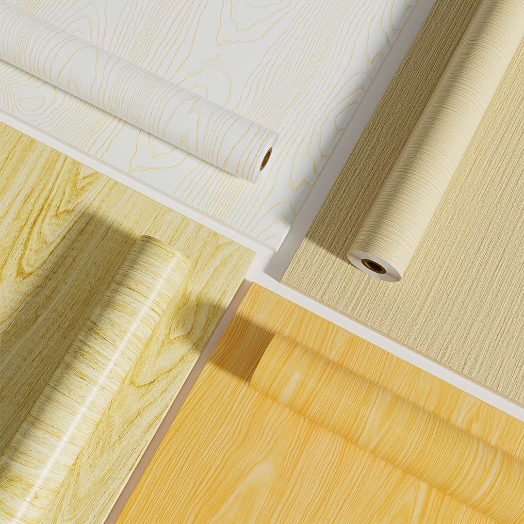 Self Adhesive Floor Stickers White Oak 39.99*100Cm
