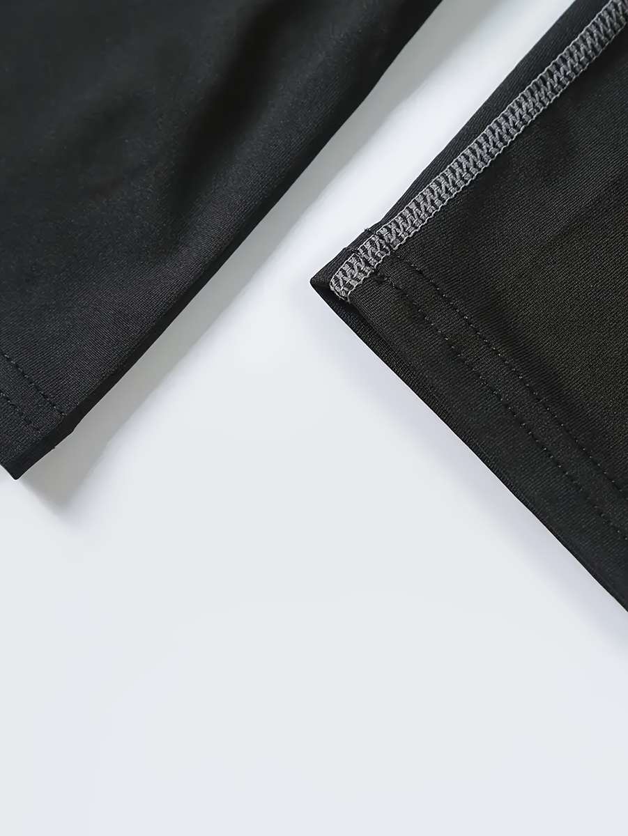 Thermal Underwear Color Black Gray Line Sizem
