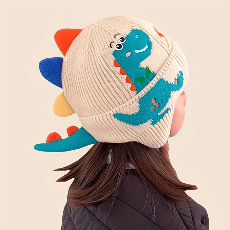 Hat Color Dinosaur Ear Hat Beige
