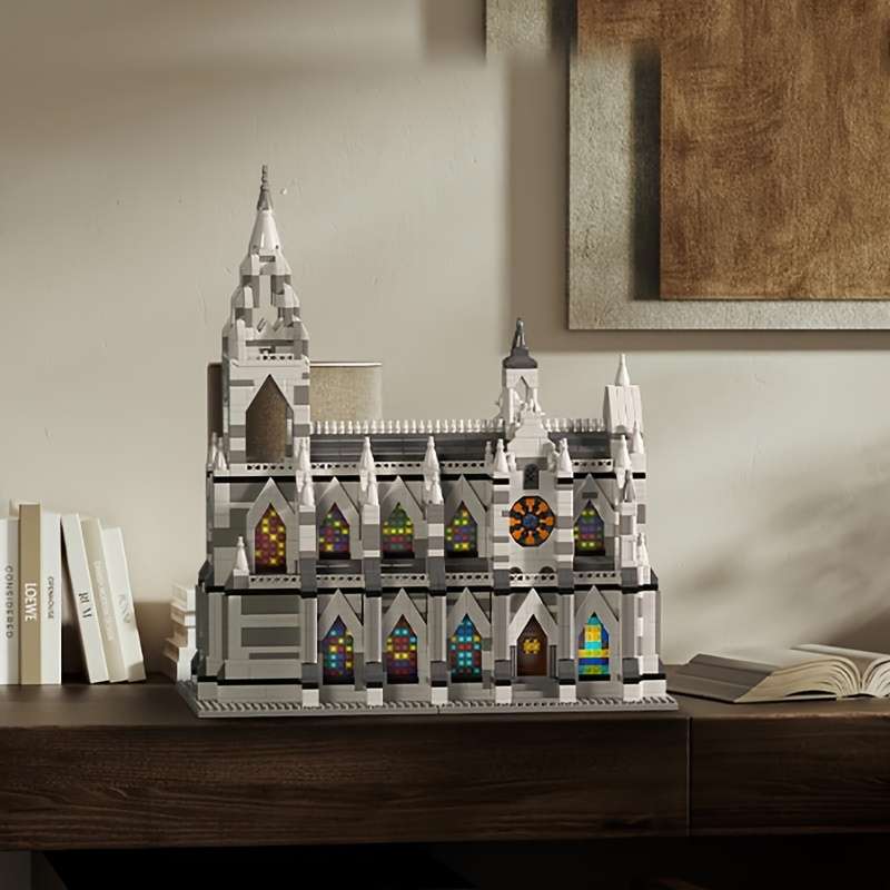 Building Toy Architectural Model Toy Set Material Abs Quantity 2908Pcs Paris Church