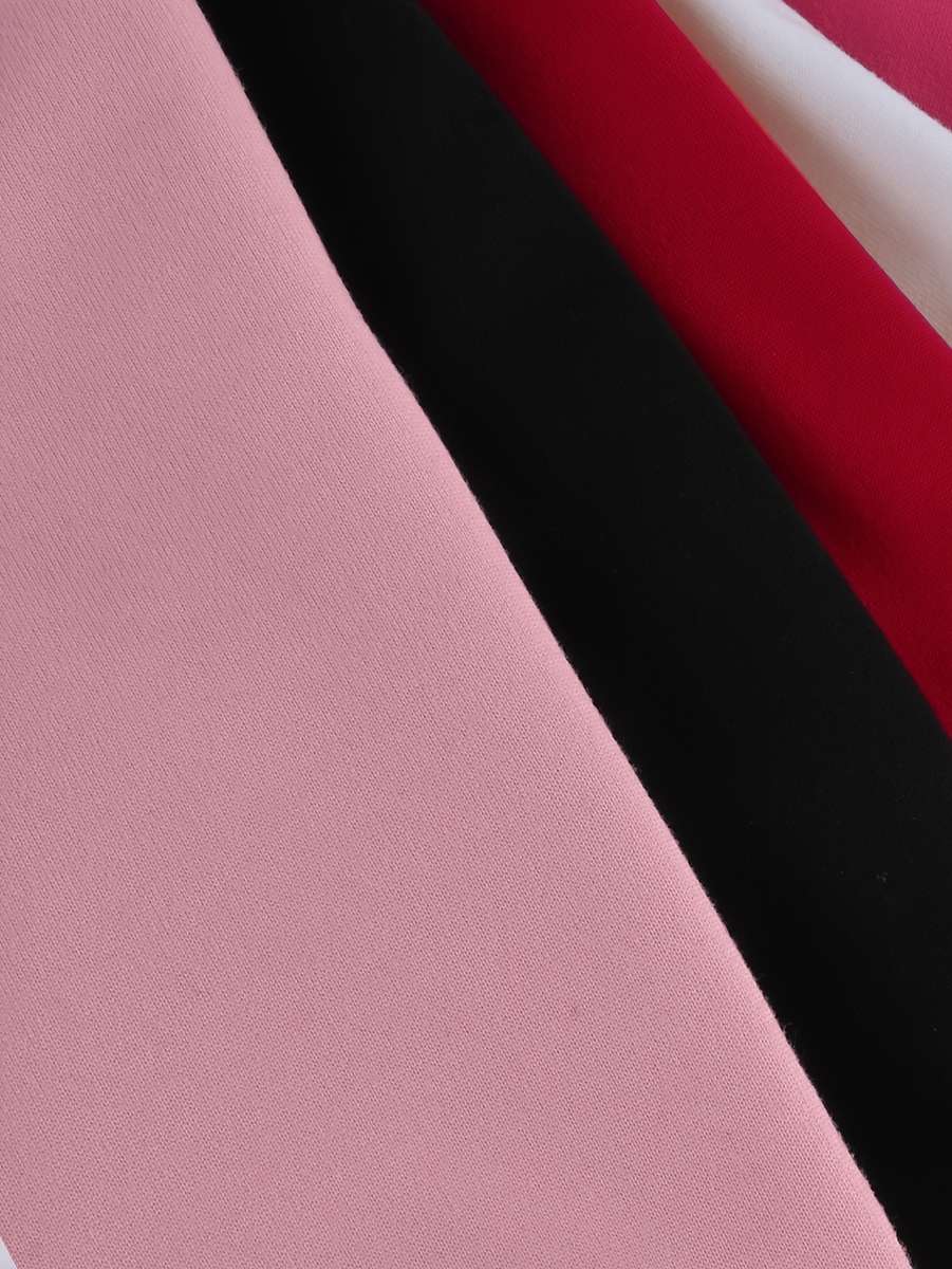 Womens T Shirt Color Black White Pink Rose Red Red Sizexxl
