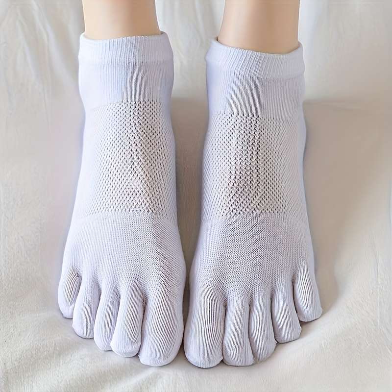 Women S Socks Color 5Pairs White Size Onesize