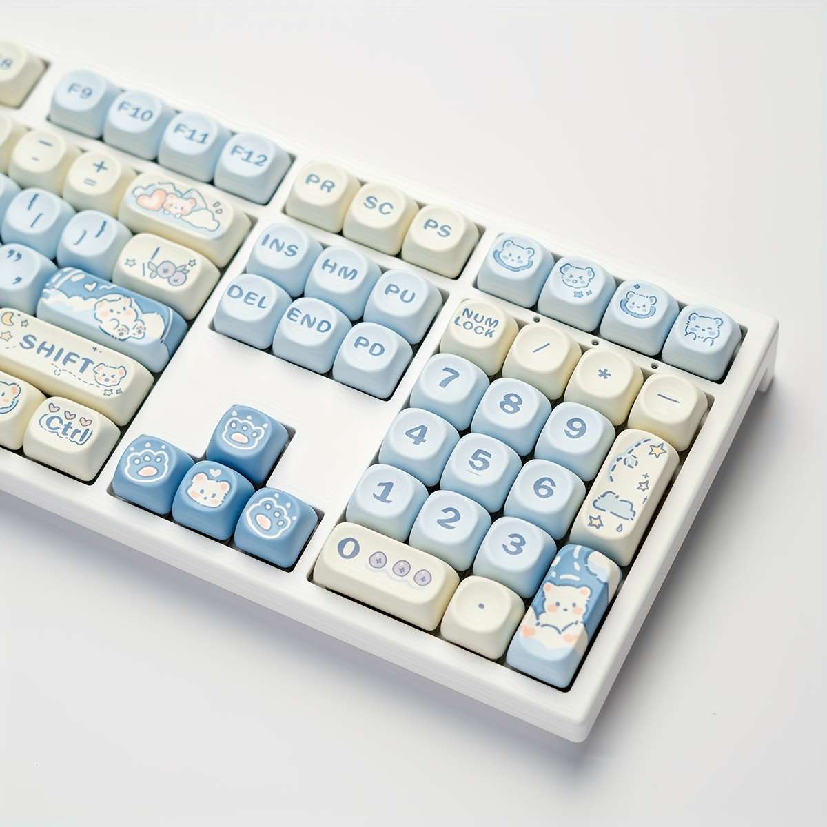 Keyboard Color Ice Cream Bear   Blue Switch