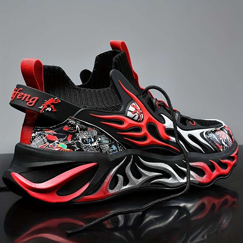 Sneakers White Red Size Uk 7