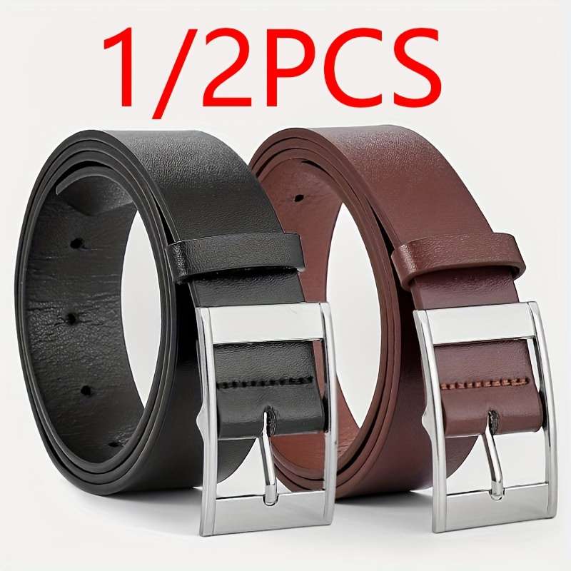 Belt Color 2Pcs Black  Brown Size 110Cm