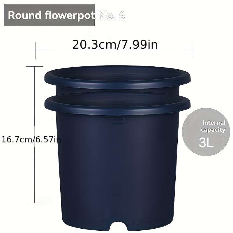 Flowerpotmodel No  7  Diameter 23 62 Cmcolor 2Pcs Simple Gray