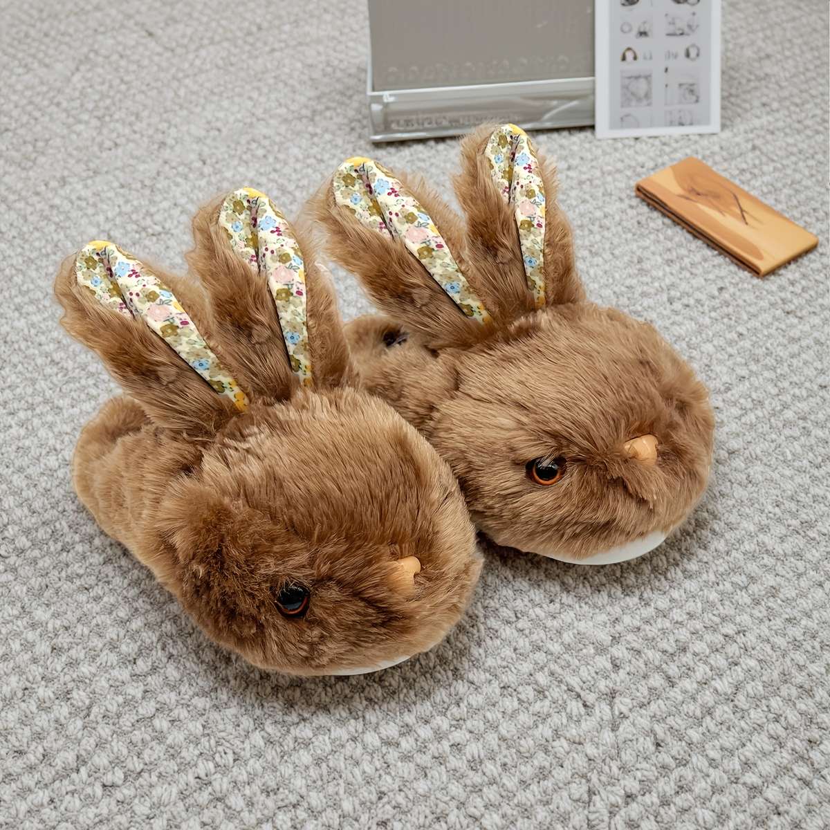 Cotton Slippers Color Brown Sizeuk 6.5-7