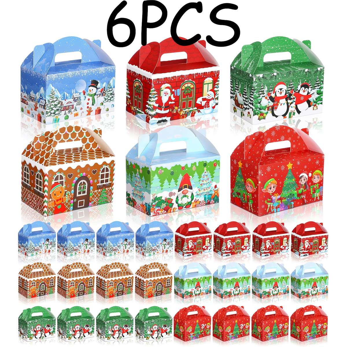 Christmas Gift Boxes Quantity 6Pcs