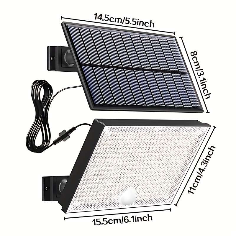 Warm Light 2P Outdoor Solar Light