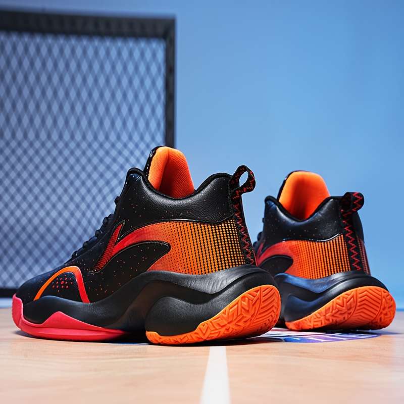 Basketball Shoes Color Black And Red Mesh Model Sizeuk 5