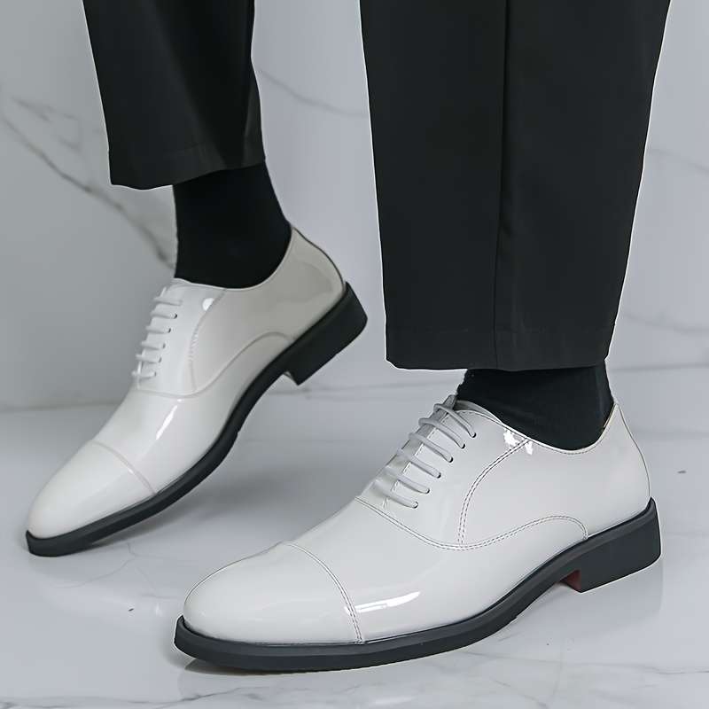 Mens Leather Shoes Color Black Sizeuk 8