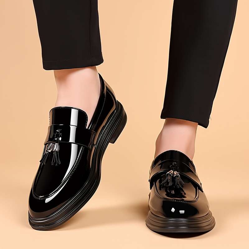 Mens Leather Shoes Color Black Sizeuk 10