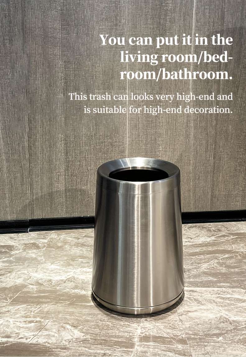 Garbage Can Color 10L White