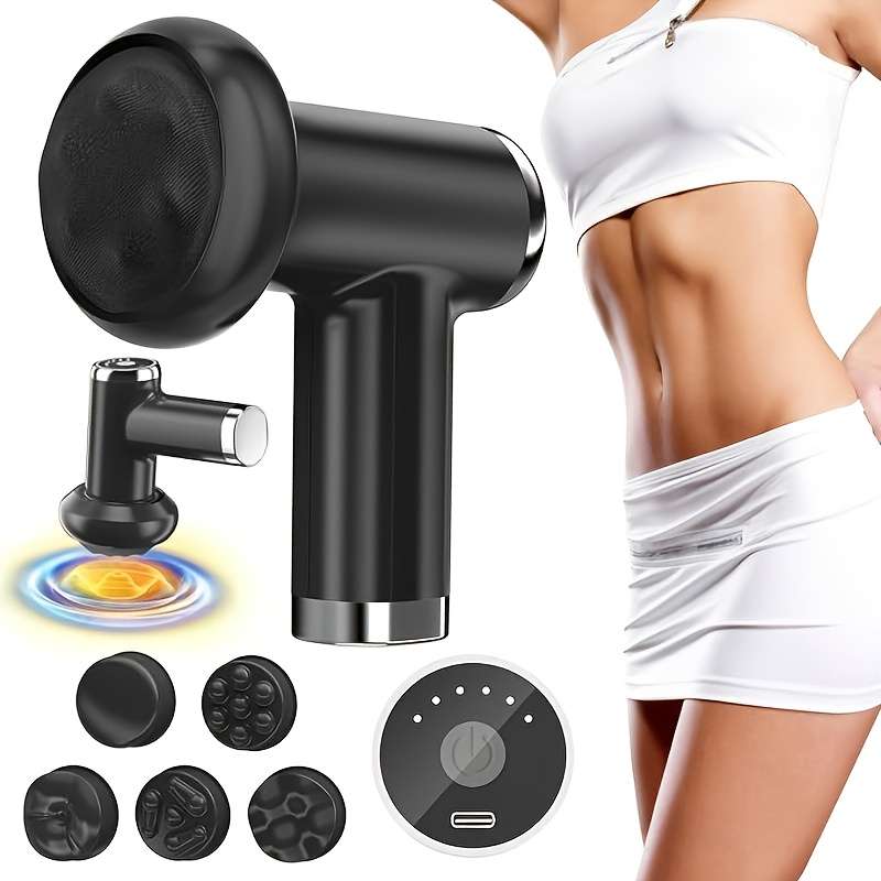 Massager Color Black 5 Detachable Massage Heads