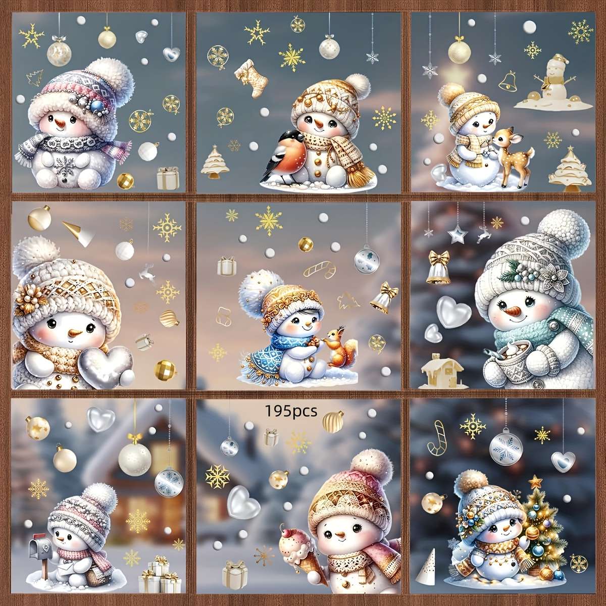 Christmas Decorations Quantity 195Pcs