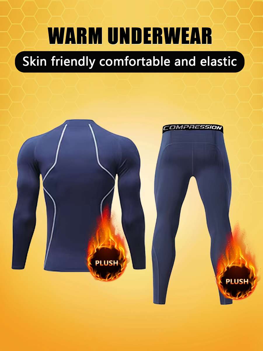 Thermal Underwear Color Black Sizexxl