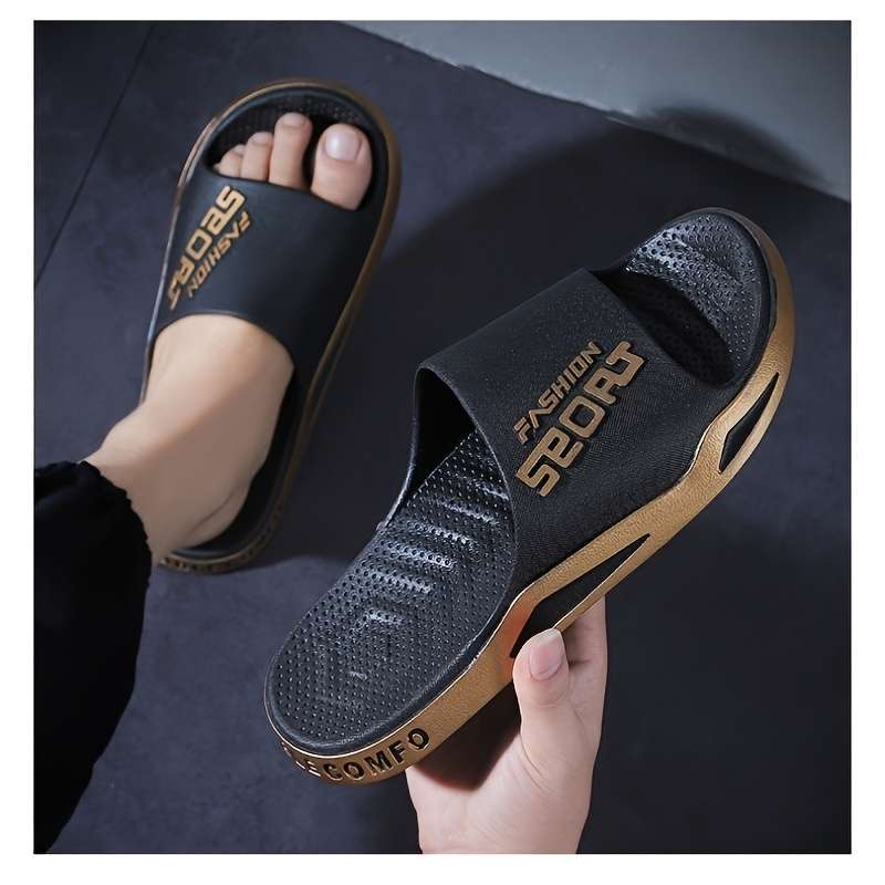 Men Slippers Summer Style Green Size Uk 6.5 To 7