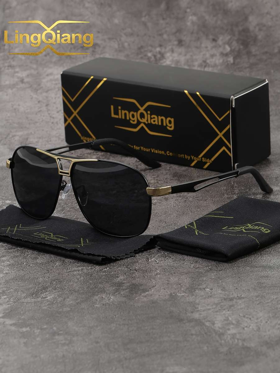 Cycling Glasses Color Black And Silvery Frame Gray Sheet