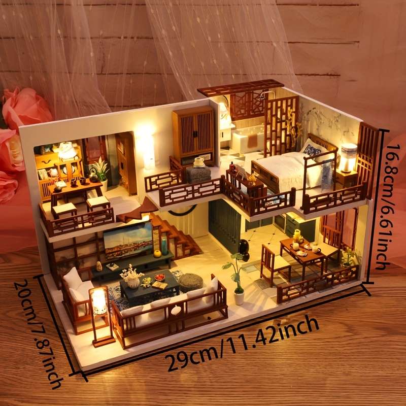 Building Toy Architectural Model Toy Set Style Quiet Good Time