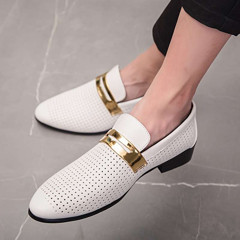 Mens Leather Shoes Color White Sizeuk 7.5