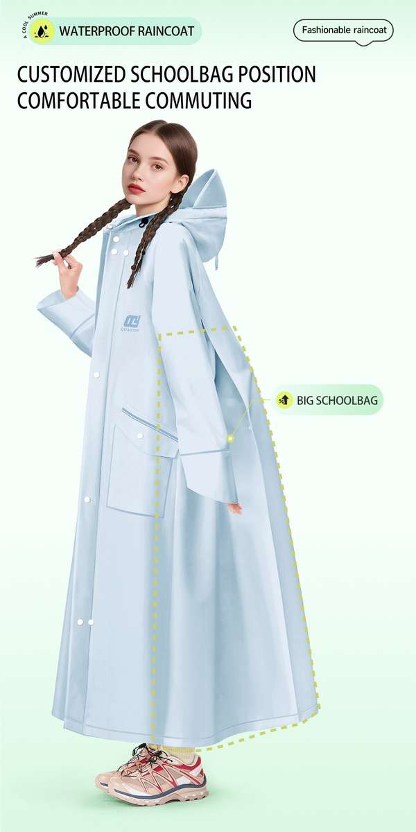 Raincoat Light Blue Size Uk S