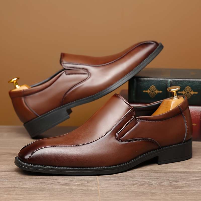 Mens Leather Shoes Color Black Sizeuk 8