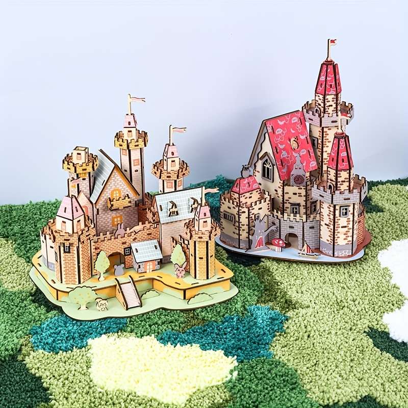 Building Toy Architectural Model Toy Set Model Fairy Tale Castle