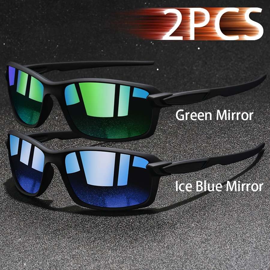 Cycling Glasses Color 2Pcs Redmirror Black
