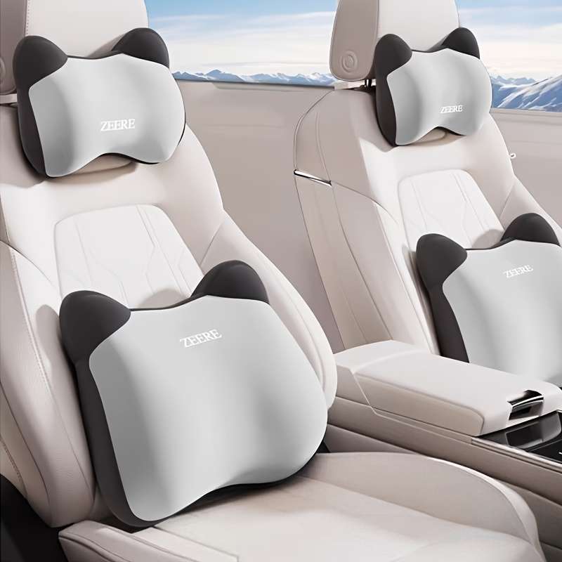 Car Seat Cushion Headrest  2 Pcs