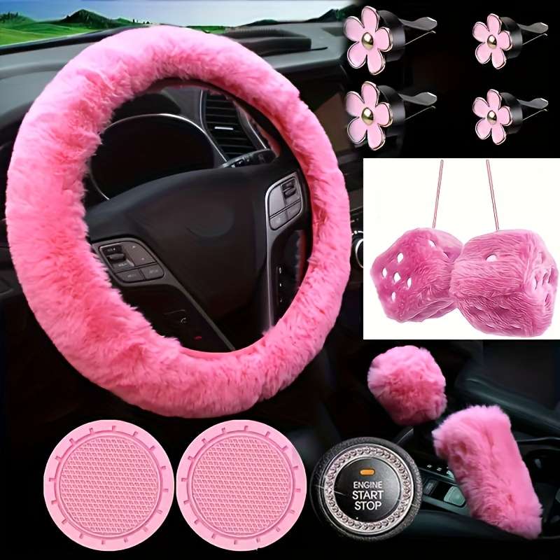 Car Steering Wheel Cover Red