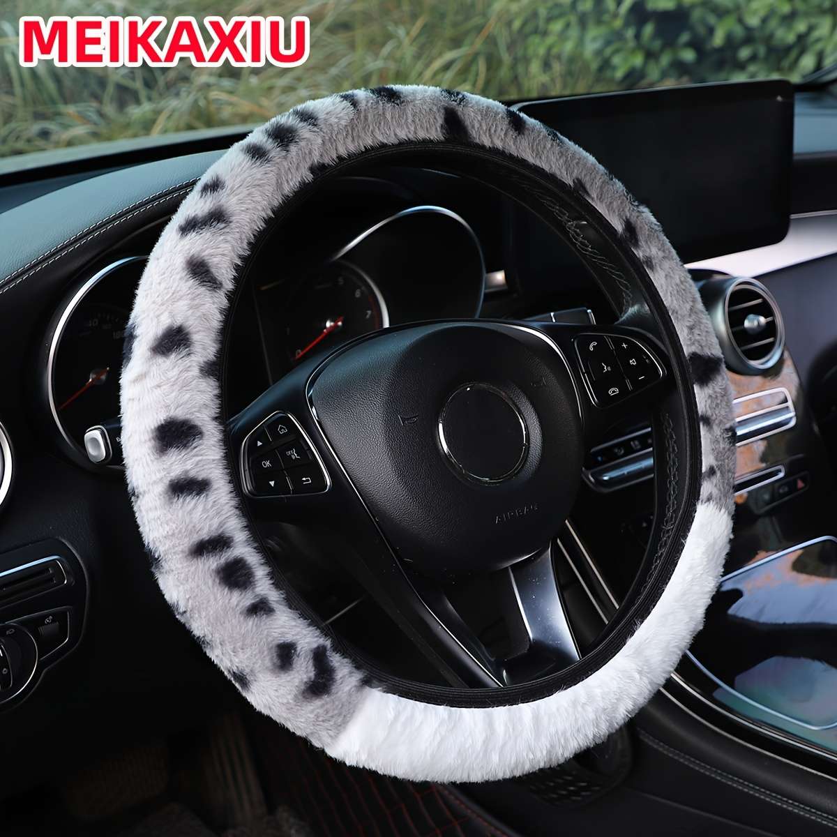 Car Steering Wheel Cover Gray