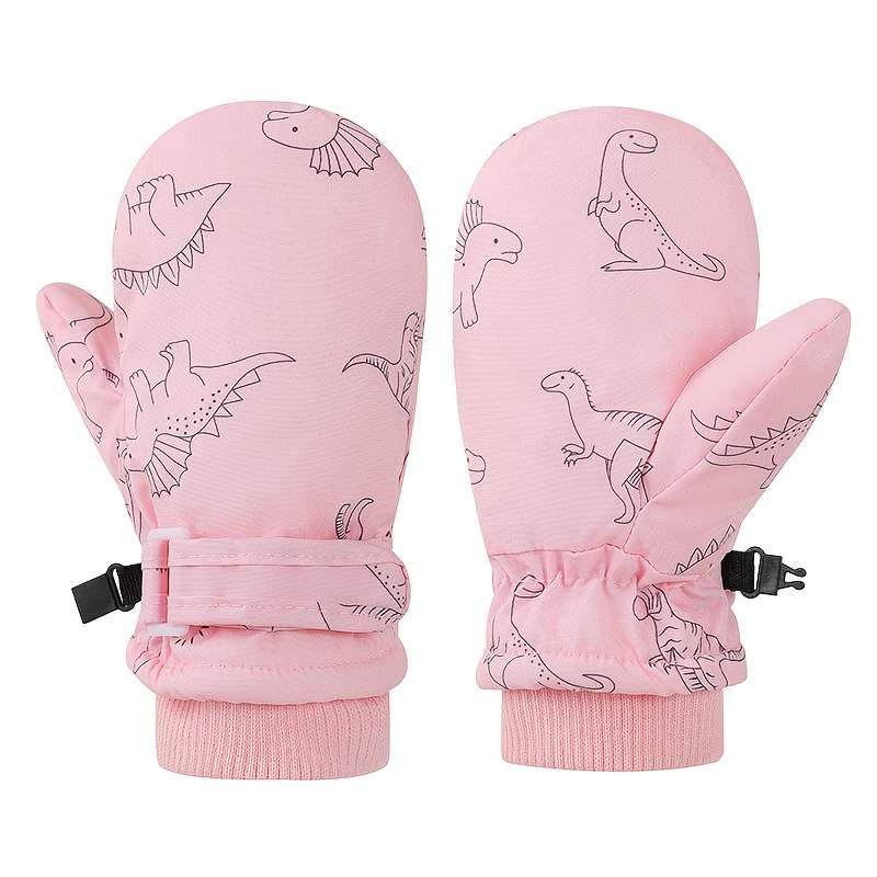 Winter Gloves Color White Size 4Y To 8Y