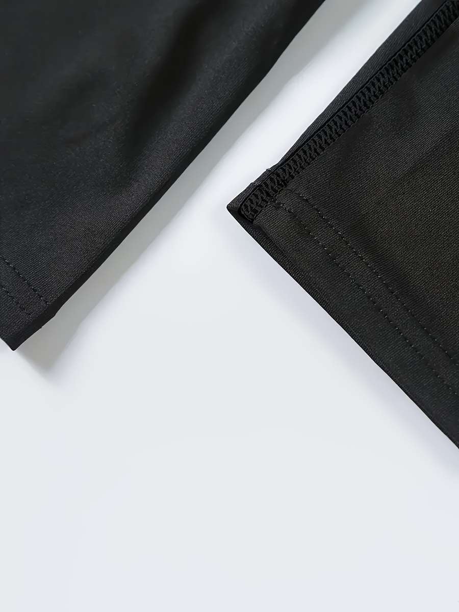 Thermal Underwear Color Black Gray Line Sizem
