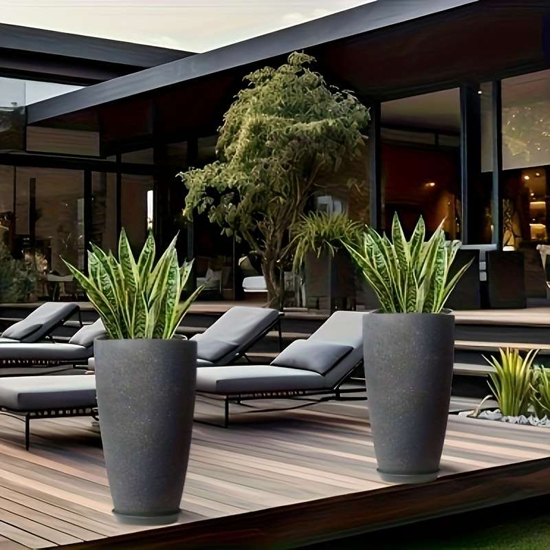 Flowerpot Color Dark Gray Quantity2Pcs
