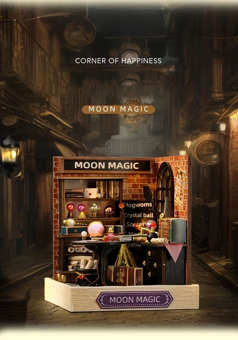 Building Toy Architectural Model Toy Set Style Moon Magic