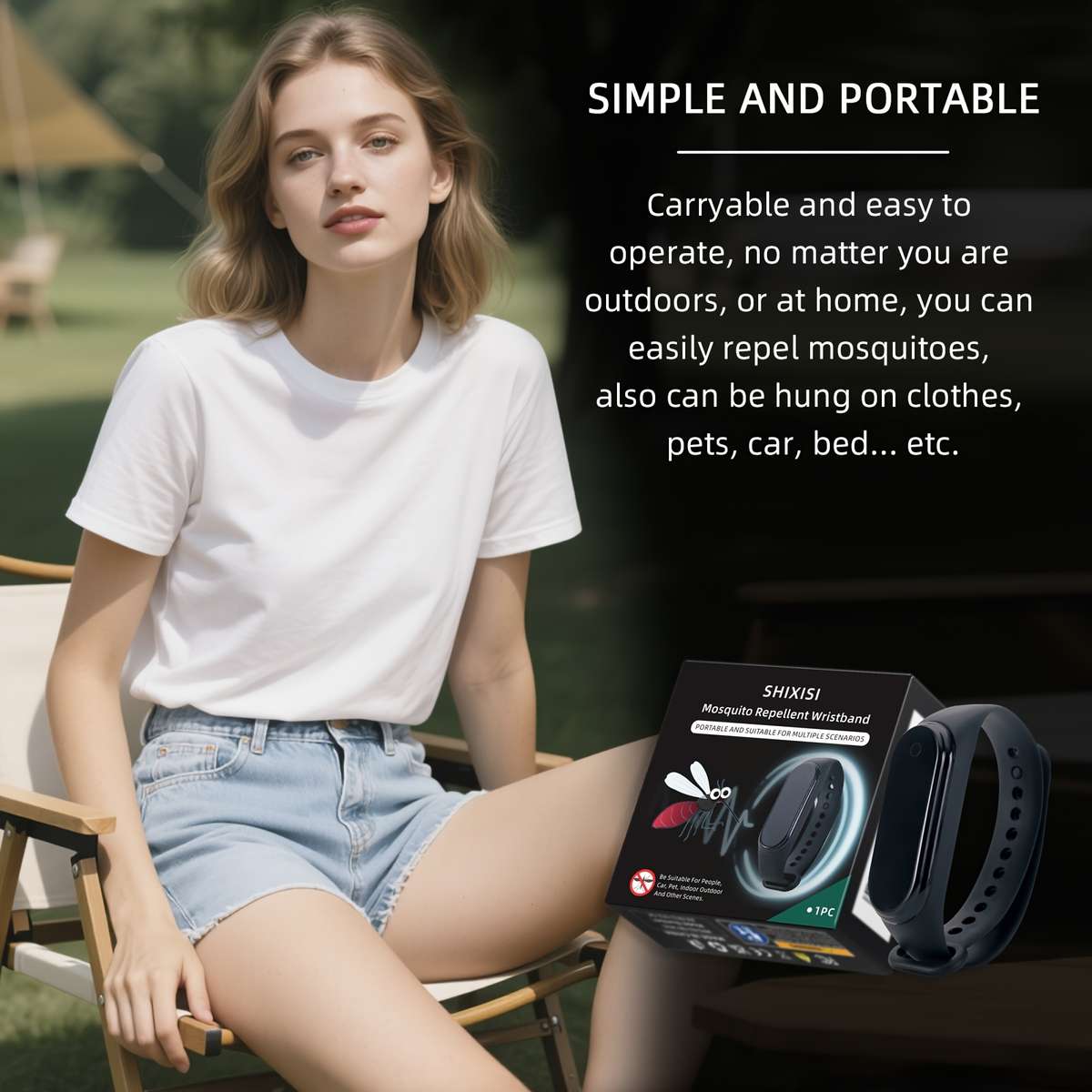 Mosquito Repellent Bracelet Quantity Premium White 2 Boxes