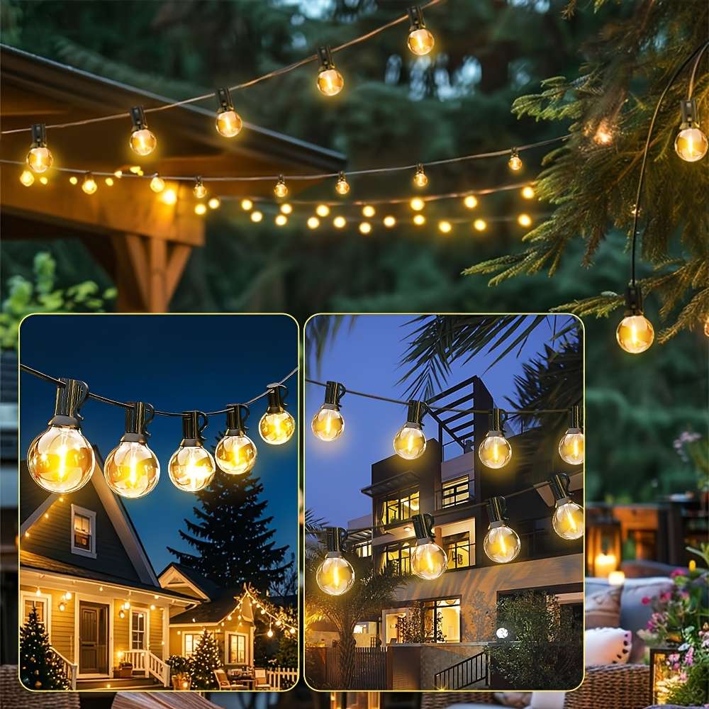 Solar Powered 10-meter 20-lamp String Light + remote control