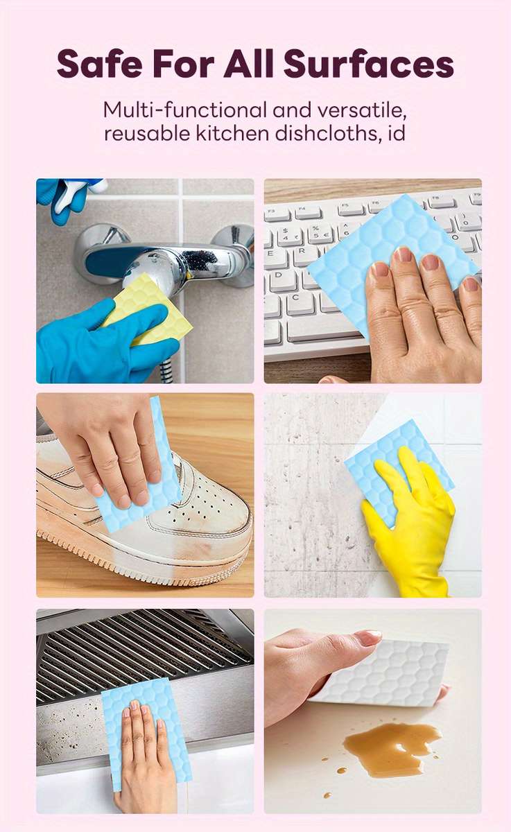 Rag Color Random Color Items Cleaning Cloth 7 Pieces