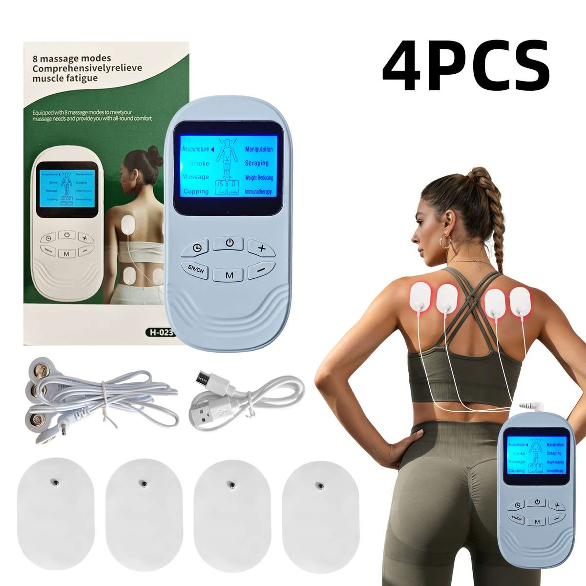 Multifunctional Meridian Massager Modes 15 Levels Timer