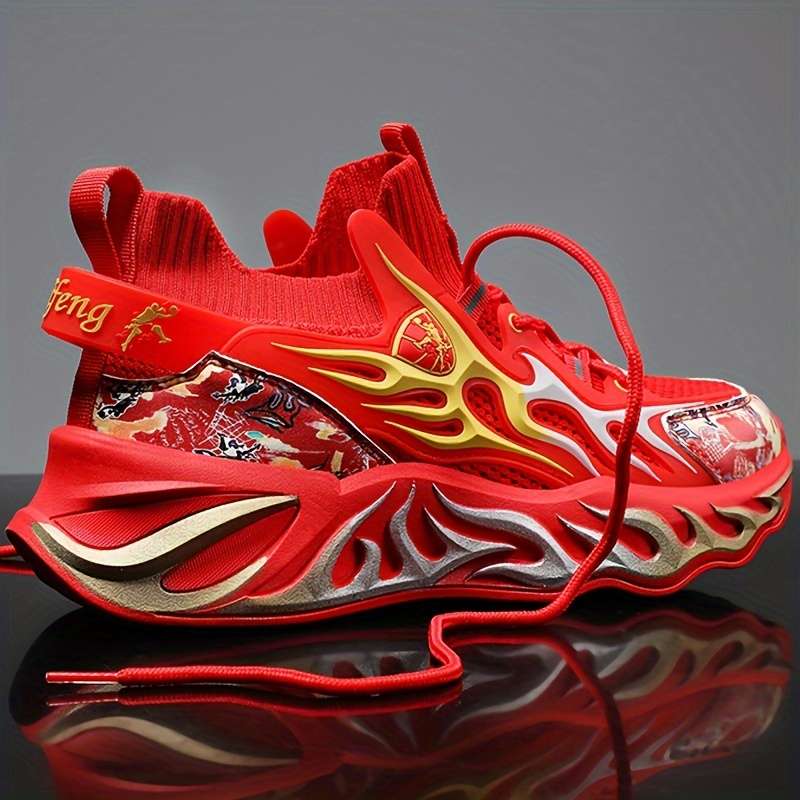 Sneakers White Red Size Uk 7