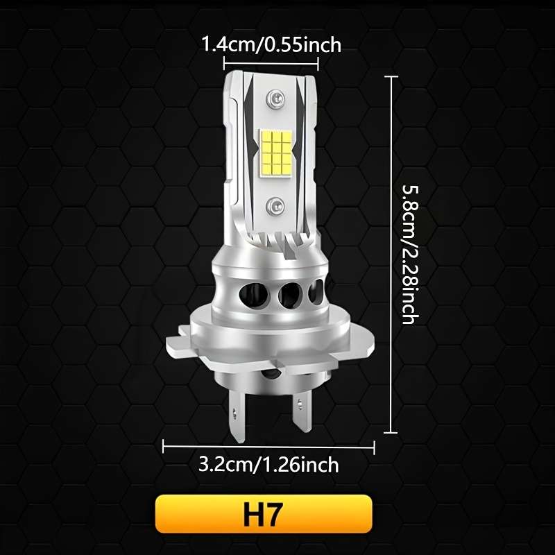 Car Lights Color 6500K X5H7 Storage 2Pcs