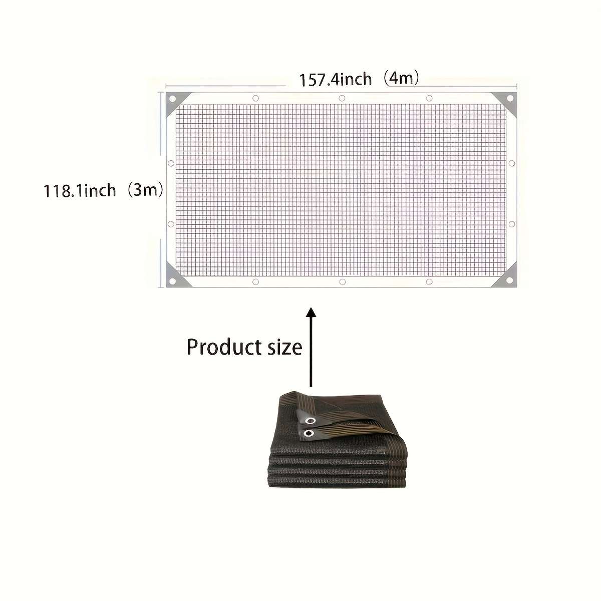 Shade Net Color Brown Size78.7*196.8Inch2*5M