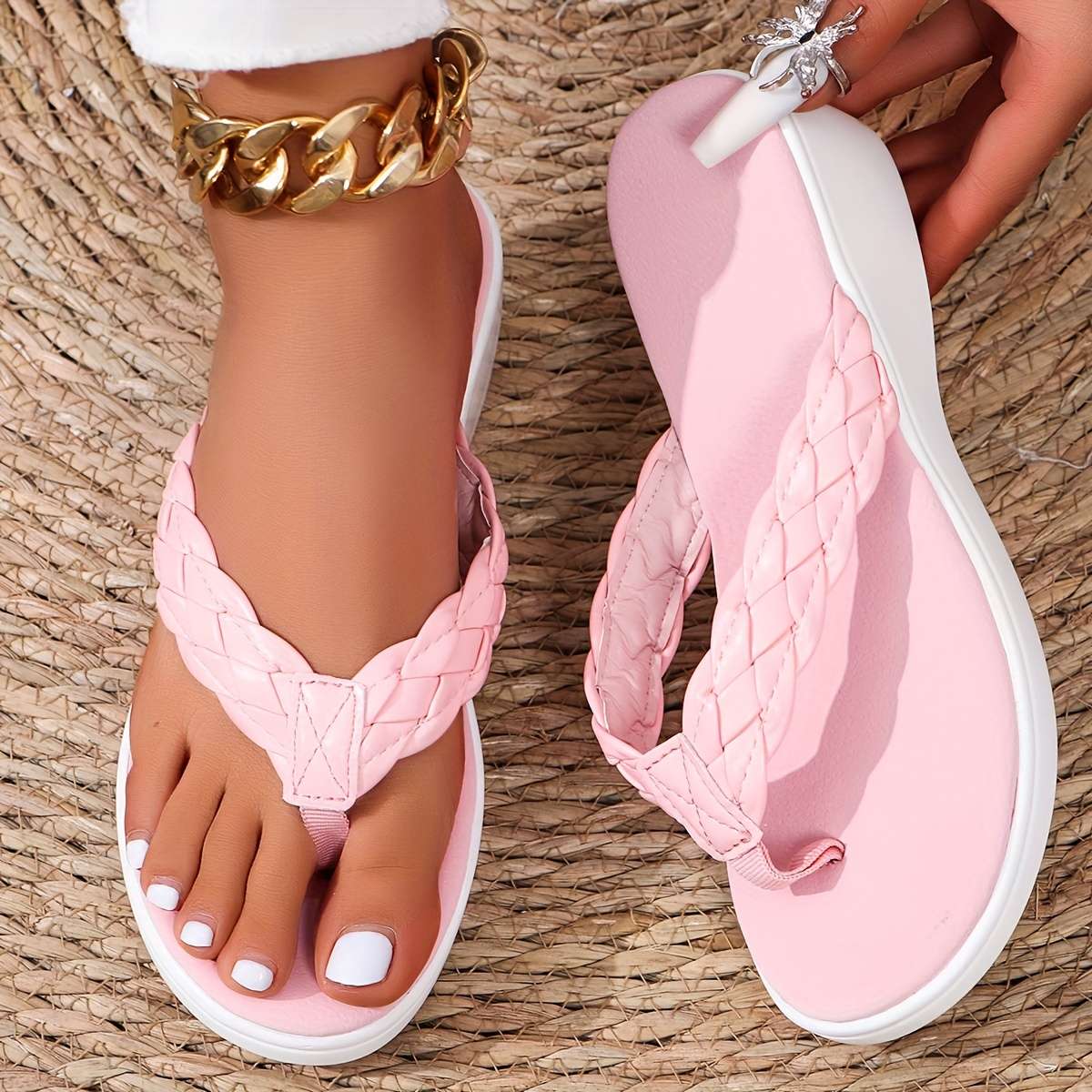 Ladies Summer Flip Flops Black Uk 5