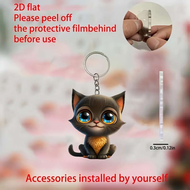 Keychain Ornament Material Acrylic