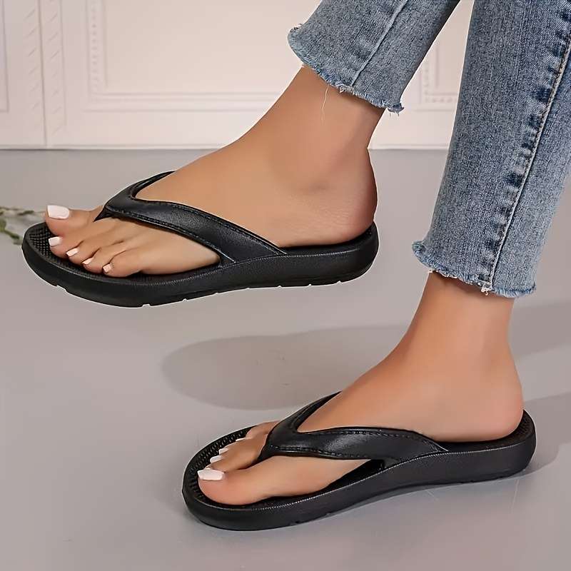 Ladies Summer Flip Flops White Uk 7.5-8