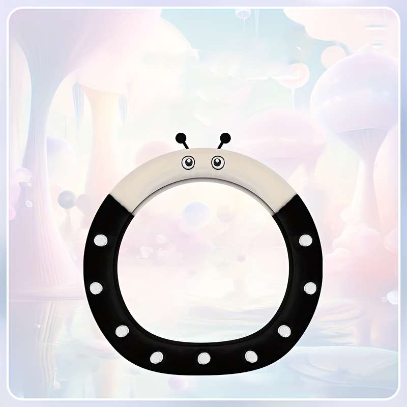 Car Steering Wheel Cover Black Model D Type