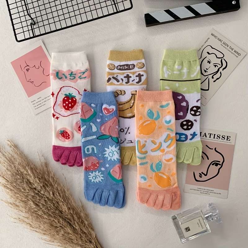 Women S Socks Color Banana D 5 Pairs Size Onesize